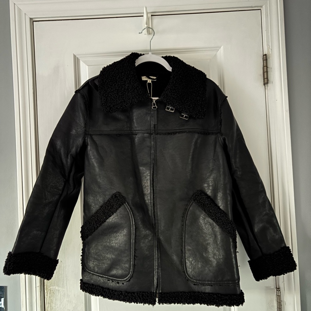Max Studio Black Bomber Jacket